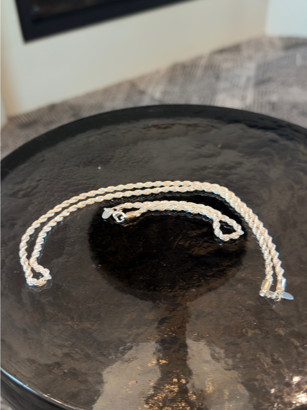 Classic Silver Rope Chain Necklace for Women